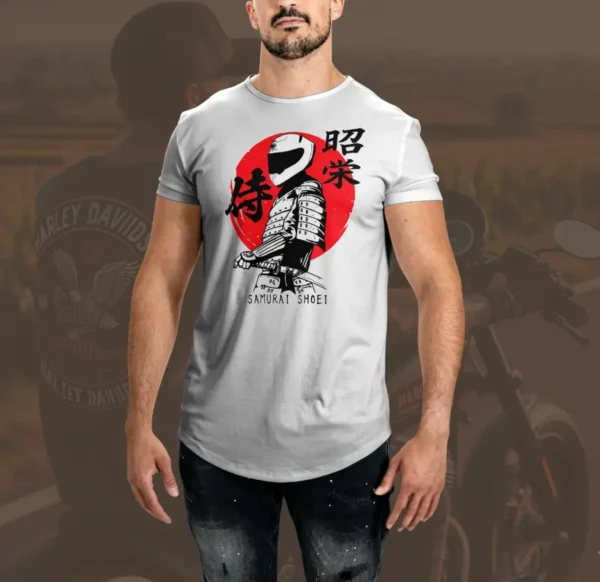 camiseta moto samurai