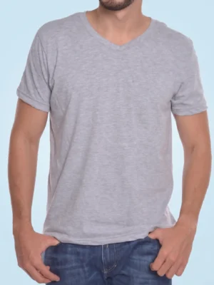 Camisetas hombre cuello licrado